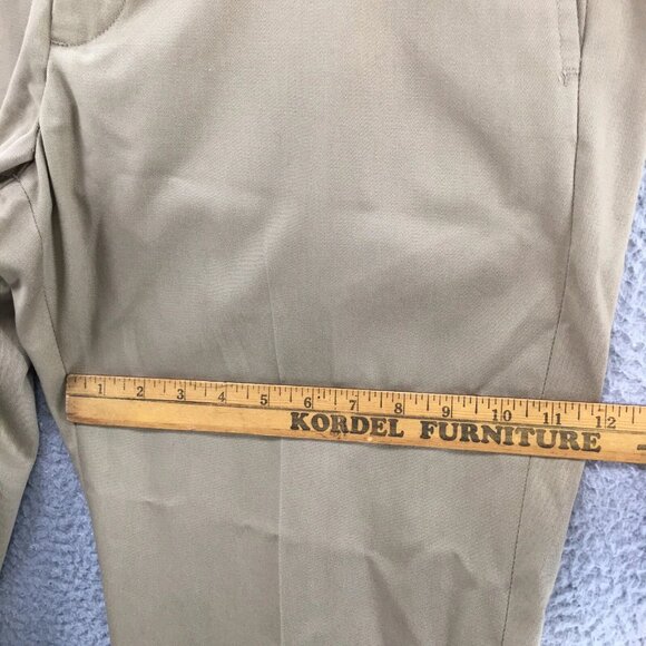 Eddie Bauer Chino Pants Mens 36 Beige Cotton Mid Rise Flat Front Zip Fly Casual - Picture 7 of 12